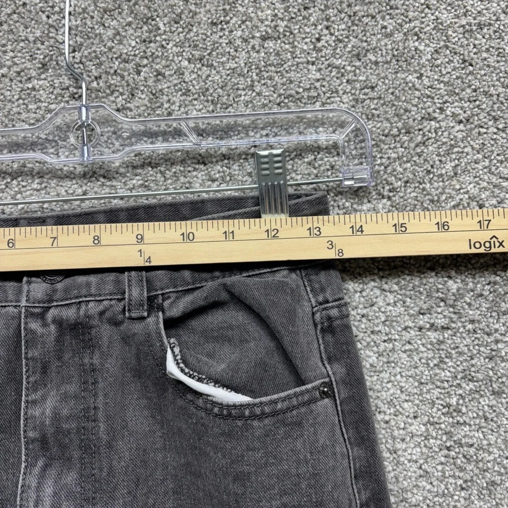 Pretty Little Thing Washed‎ Grey Split Hem Leg Women's Jeans Sz: 4 US (8 UK) NWT